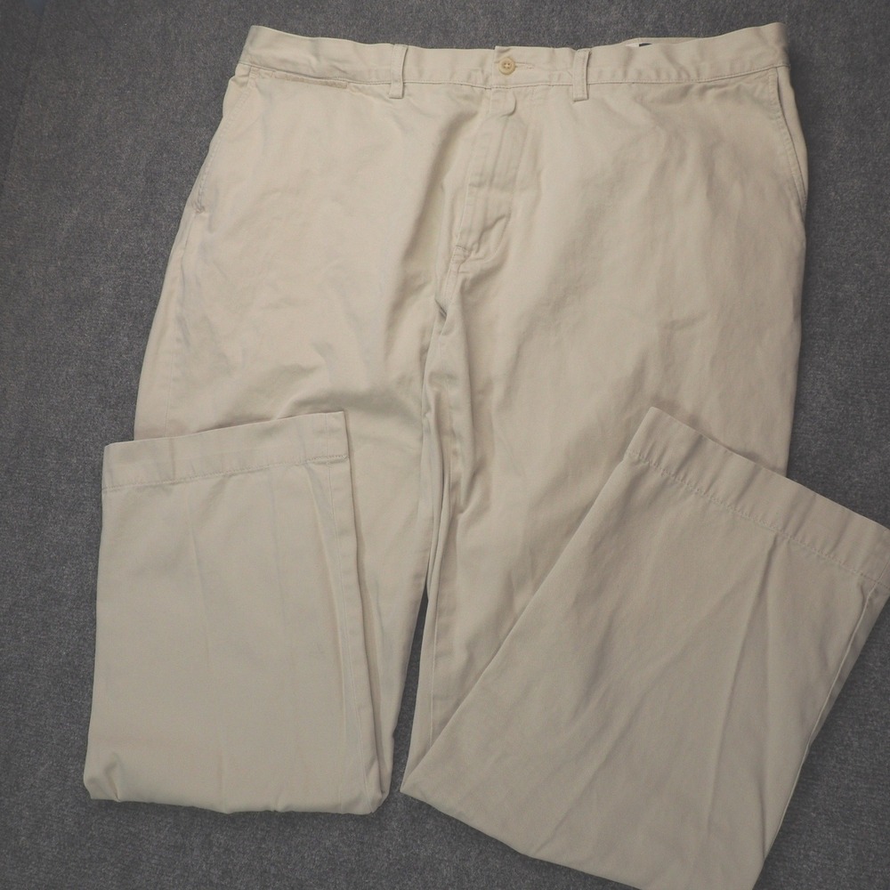 Polo Ralph Lauren Chino Pants Mens 42x32 Classic Fit Beige Solid Preppy Casual